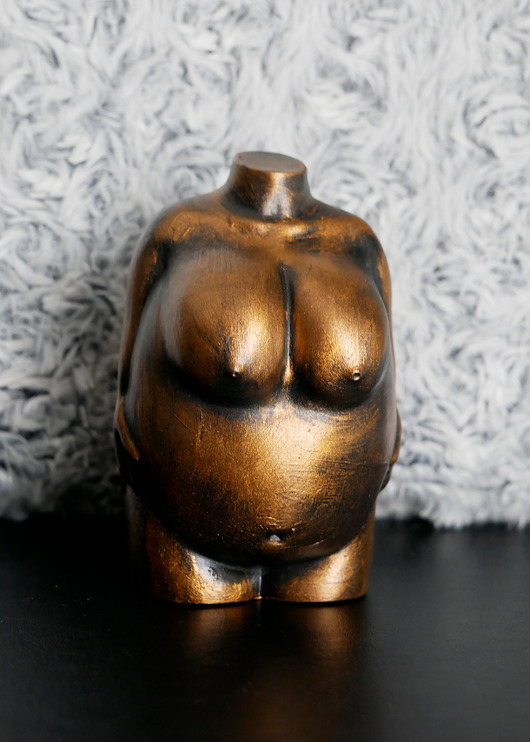 figurki i rzeźby Rzeźba Kobieta złota XXL - wys. 10 cm