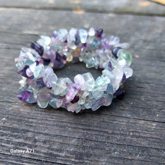 bransoletki z kamieni naturalnych Bransoletka z fluorytu