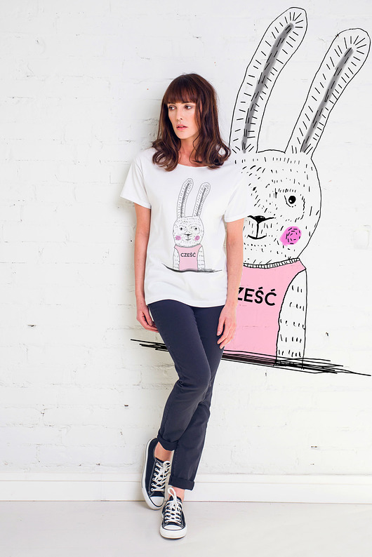 CZEŚĆ ZAJĄCU Oversize t-shirt GAU great as You