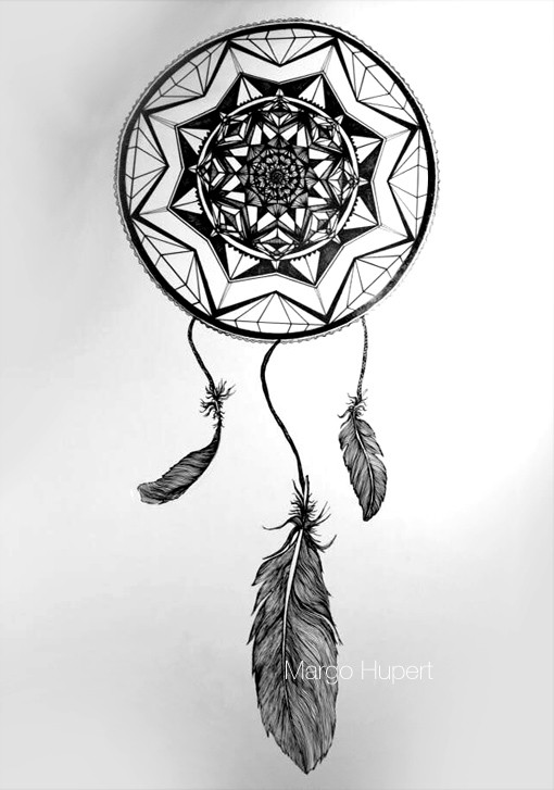 Łapacz snów / mandala,print Margo Hupert