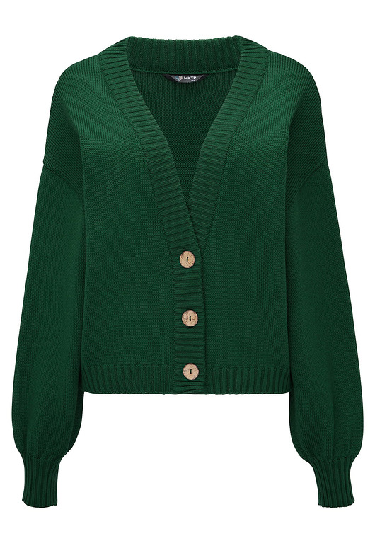 kardigany damskie Kardigan Wool Me Tender Butelkowa Zieleń 100% Wełna Merino