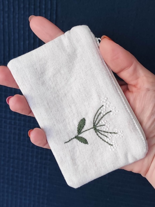 kosmetyczki Mini saszetka haftowana