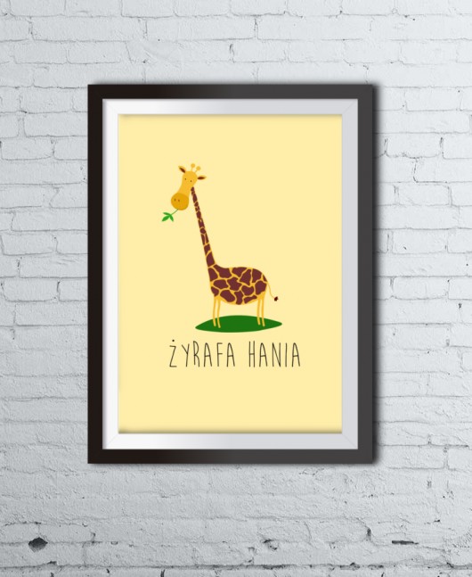 Plakat ŻYRAFA HANIA - A4 Colleco