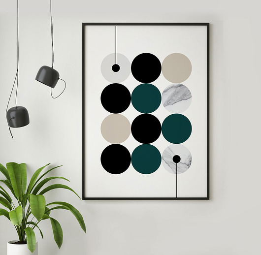 MARBLE 2 - grafika plakat geometryczny autorski PLAKATY GEOMETRYCZNE