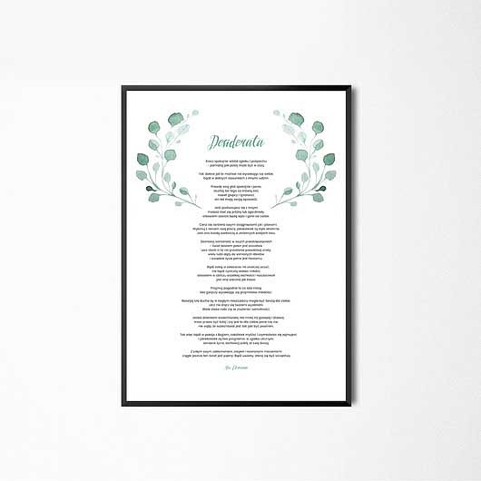 obrazy i plakaty do pokoju dziecięcego Plakat "Desiderata"