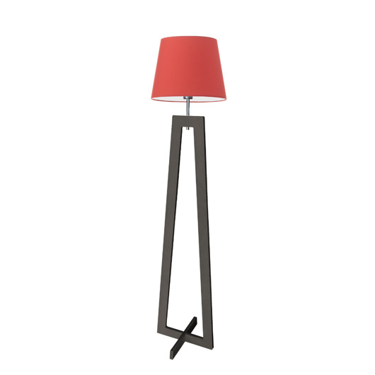 Hebanowa lampa podłogowa KOS  LYSNE