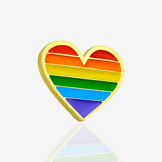 przypinki Pins "Tęczowe Serce LGBT"