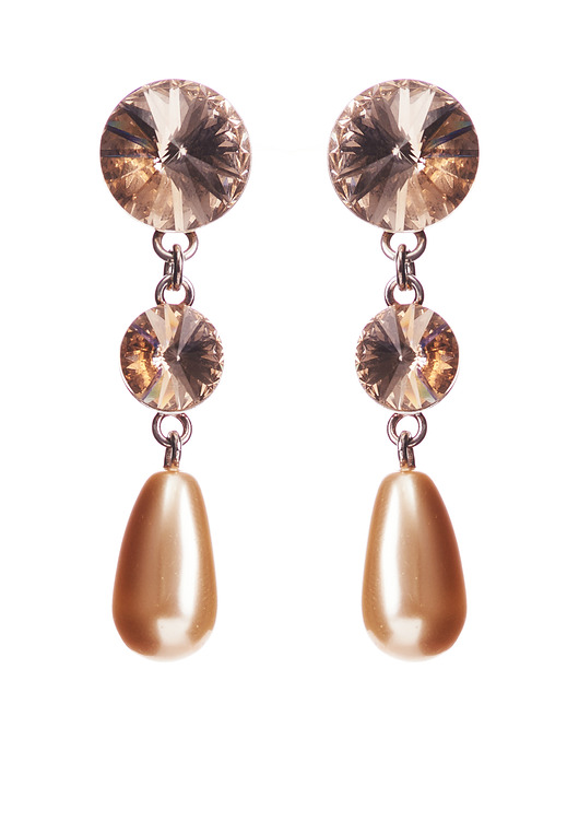 Srebrne kolczyki z kryształami marki Swarovski Alessandra unique