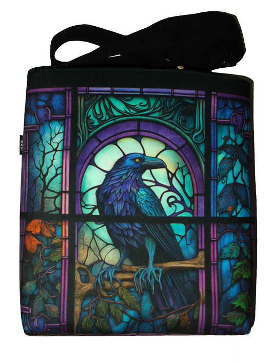 torby na ramię Kruk i witraż