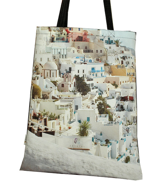 FINAL SALE! Widokówki z Santorini - torba AT design