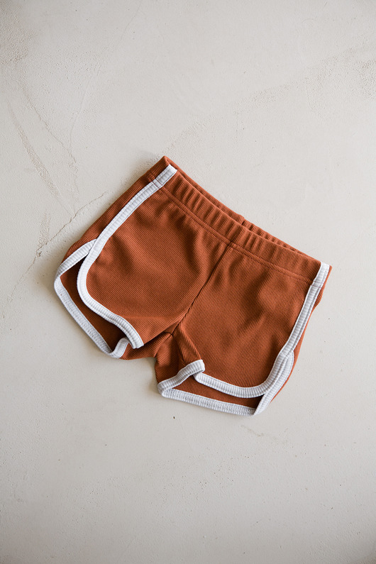shorty dla chłopców Krótkie spodenki Retro rude