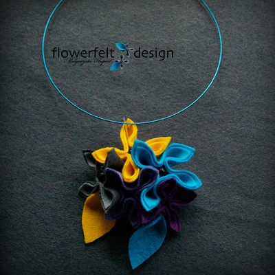 Multikolor  -Biżuteria Autorska FlowerFelt Design