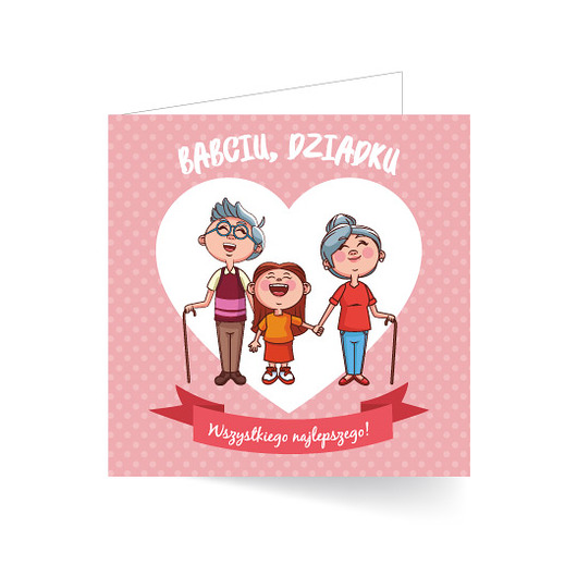 kartki okolicznościowe - wydruki Kartka okolicznościowa Dzień Babci i Dziadka