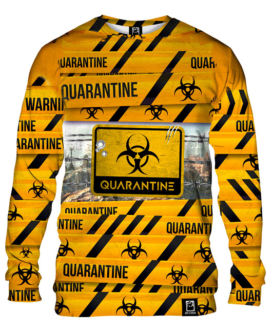 bluzy męskie Bluza Bez Kaptura Męska DR.CROW Quarantine
