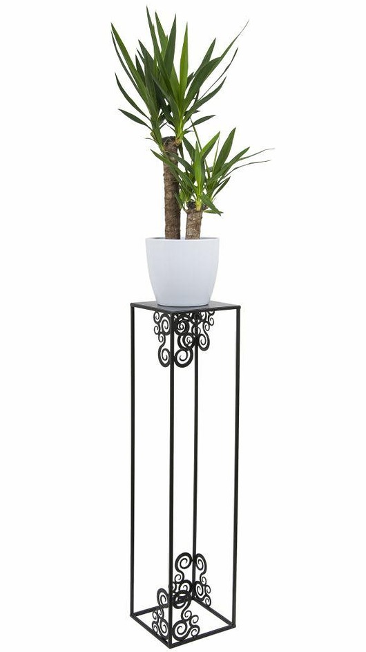 Kwietnik Nowoczesny 80 cm czarny MIA home