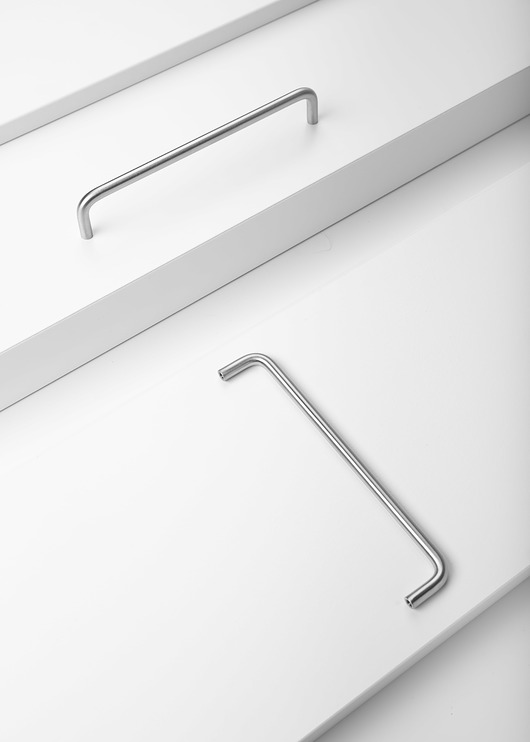 gałki do mebli Lana L Steel - uchwyt ze stali nierdzewnej