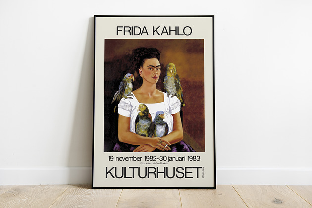 Frida Kahlo- plakat wystawowy Pas De LArt