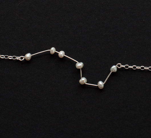 naszyjnik wielki wóz białe perłki - 066 quallejewelry