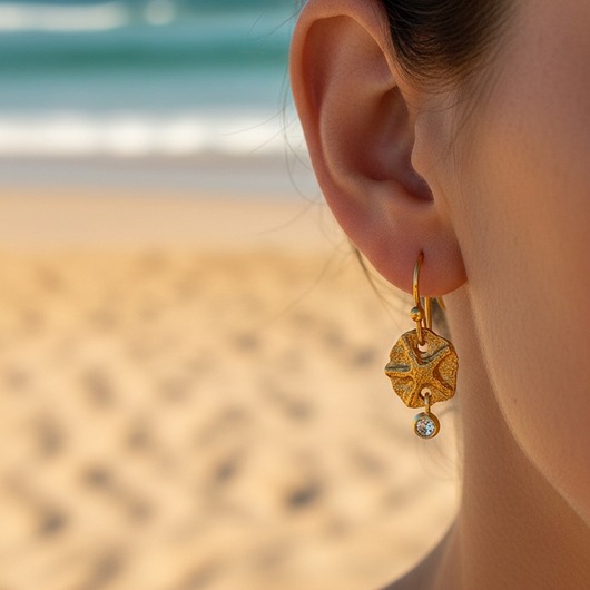 kolczyki pozłacane Kolczyki pozłacane Rozgwiazdy