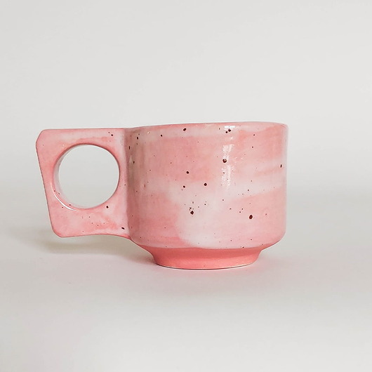 filiżanki Porcelanowa Filiżanka Espresso Różowy