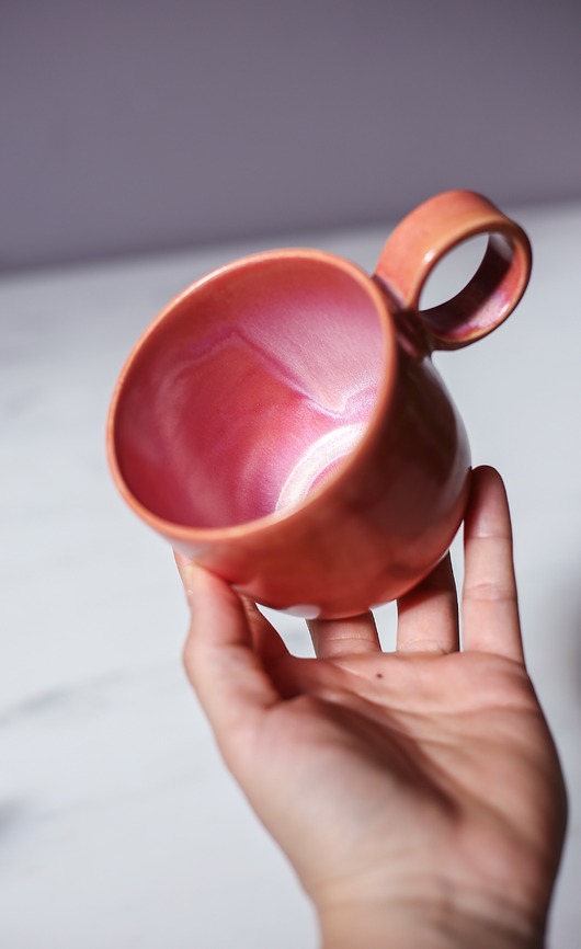 kubki Ceramiczny kubek Koral 300 ml