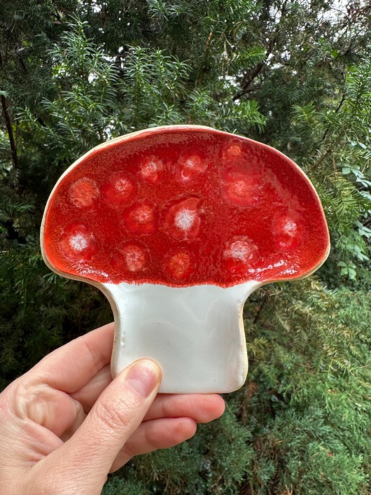 podkładki do kuchni Ceramiczna podstawka pod łyżkę - muchomor