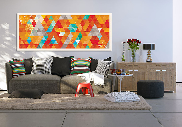 obrazy Obraz na płótnie Rytm koloru 147x60cm