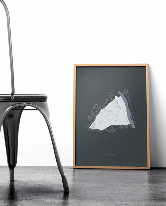 Plakat dzielnice - Warszawa / Żoliborz Peszkowski Graphic
