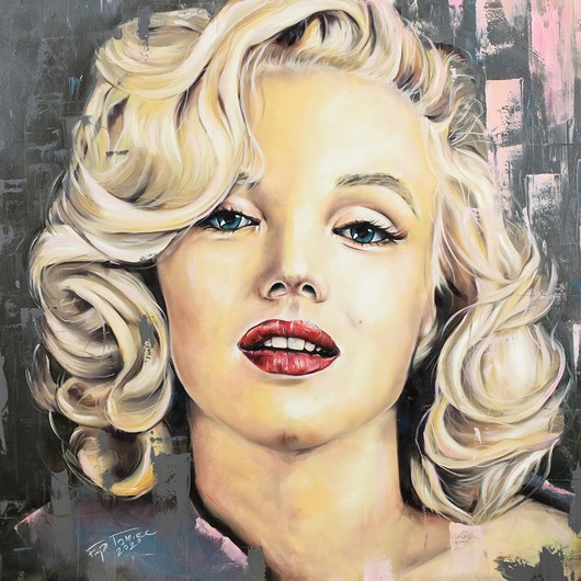plakaty MONROE 50x50 Plakat na płótnie portret marilyn