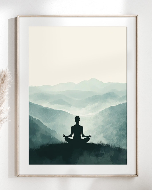 plakaty Plakat Medytacja nad doliną