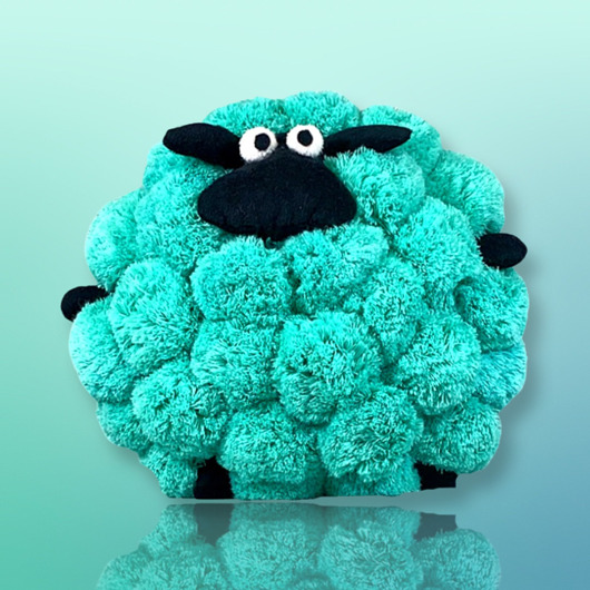 poduszki do pokoju dziecka Poduszka z pomponów Owieczka JOMI