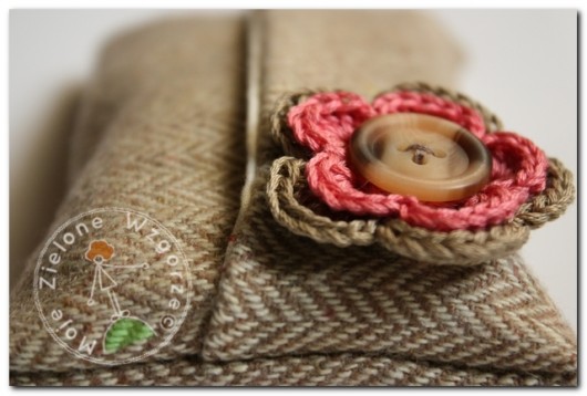 Trendy Winter - Etui Beżowy Tweed Moje Zielone Wzgórze