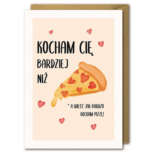 kartki okolicznościowe - wydruki Kartka Walentynkowa, Kocham Cię Bardziej...