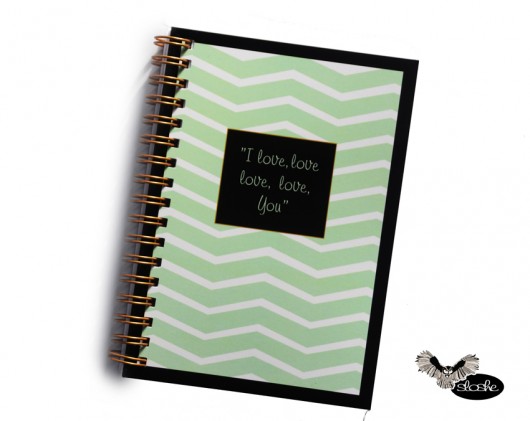 Notes z napisem I LOVE YOU Sowia Aleja