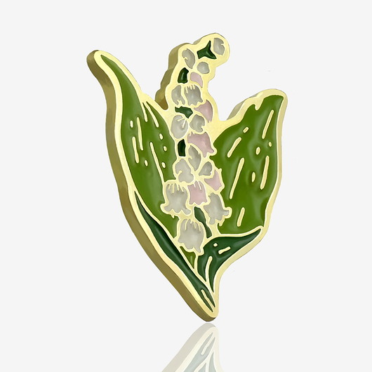 przypinki Pin konwalie
