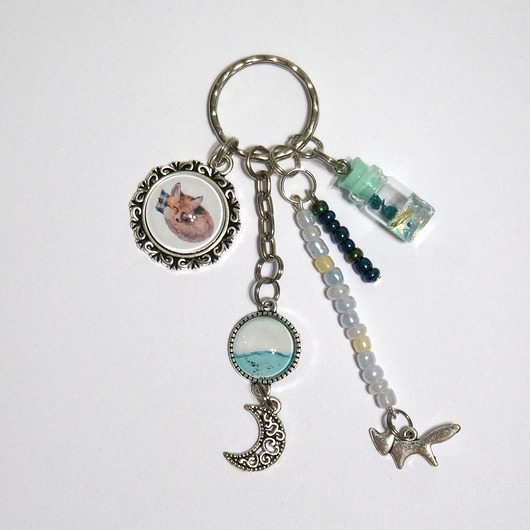 breloki Breloczek - Lisek, księżyc, fiolka