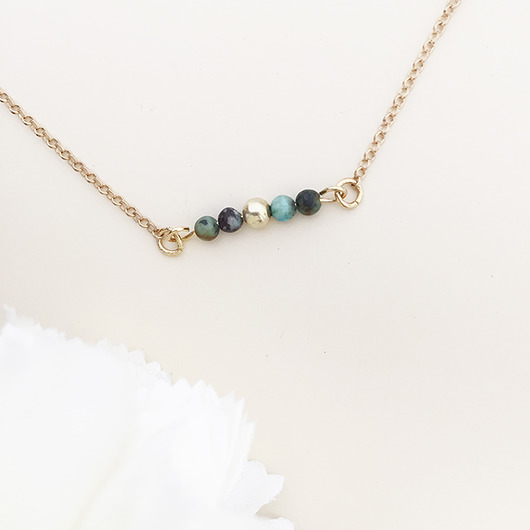 Naszyjnik z turkusem turquoise necklace Anemon Atelier