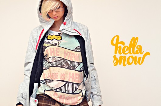 t-shirt damskie Hella Snow Girl