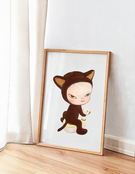 grafiki i ilustracje PLAKAT dekoracyjny , Yoshitomo Nara,  japońska dekoracja ścienna