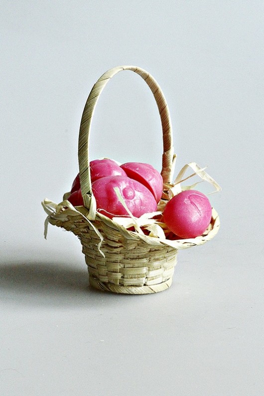 Zestaw mydełek w koszyczku wielkanocnym Nikka handmade