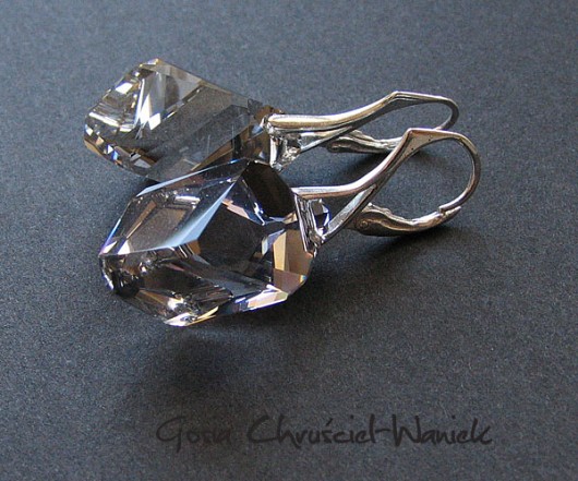 kryształ Swarovski i srebro. Gosia Chruściel-Waniek