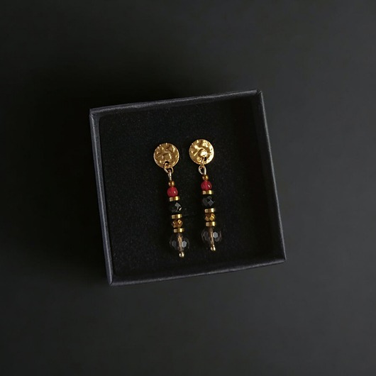 kolczyki z kamieniami Kolczyki jesienne : ozdobne sztyfty