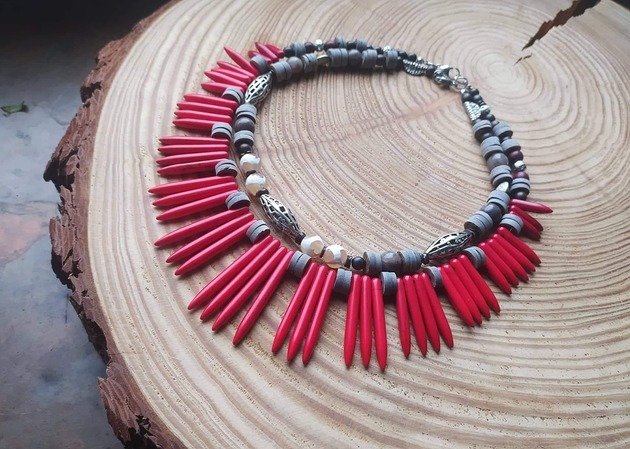 kolie Plemienny naszyjnik boho - MOC