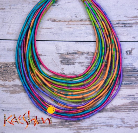 Sweet Balloons - naszyjnik MAASAI, folk Kaeshmi