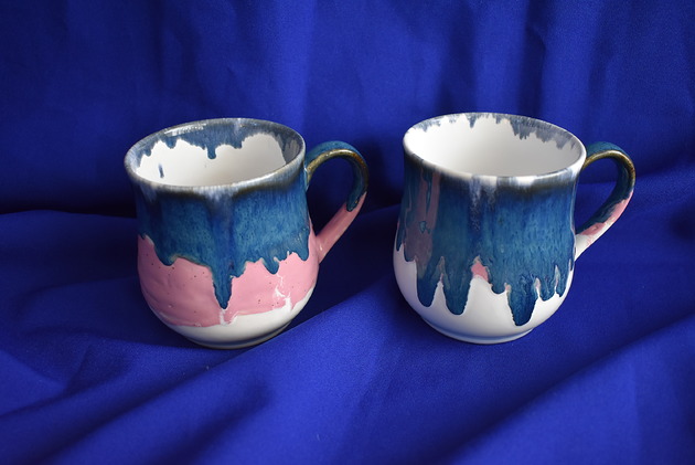 kubki Kubki ceramiczne tricolor morski