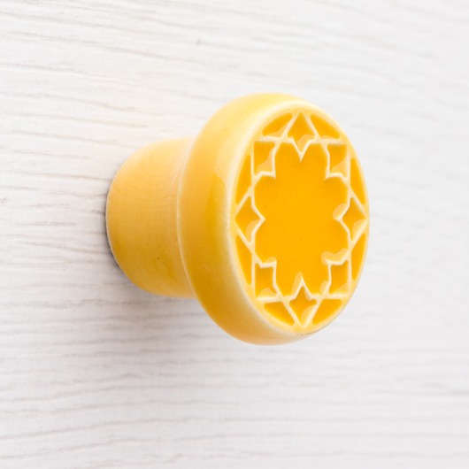 gałki do mebli Gałka do mebli żółta, wz.3