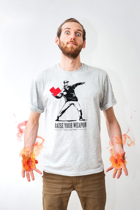 T-shirt męski Raise Your Weapon Hi everybody