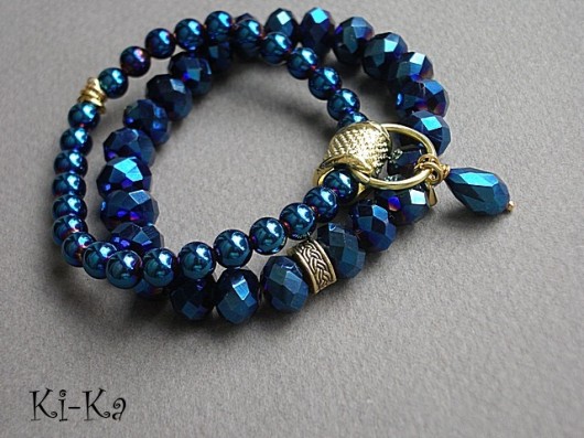 Blue shine  - bransoletki KiKa pracownia