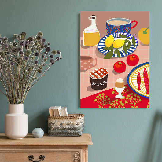 obrazy Obraz na płótnie Poranek bez pośpiechu50x70cm