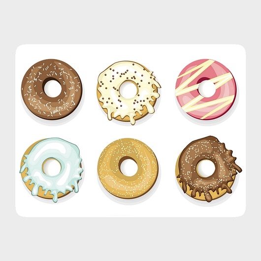 Zestaw 4szt. podkładek Donuts 40x30cm Home Design